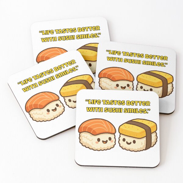 Item preview, Life Tastes Better with Sushi Smiles designed and sold by Latitude 1°N.
