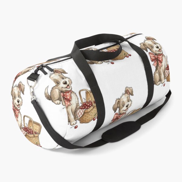 Item preview, Cherry Aesthetic: Polka Dot Puppy Picnic designed and sold by bapupa.