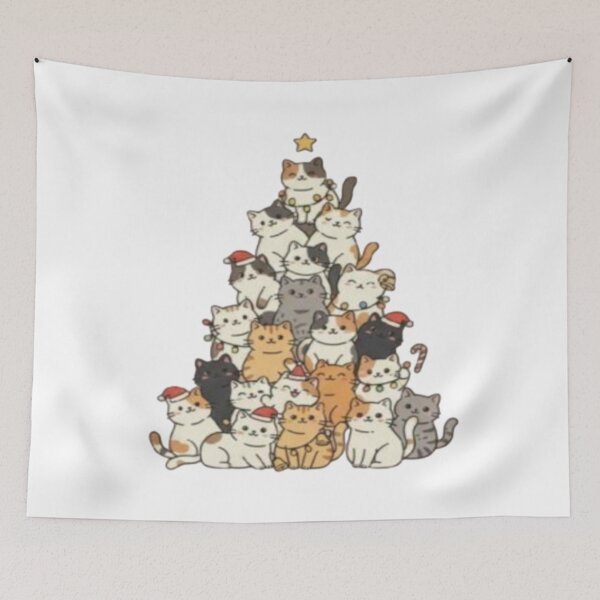 Item preview, Cats Christmas tree designed and sold by szydelkowanika.