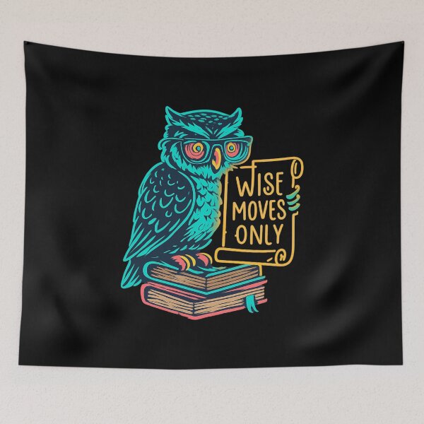 Item preview, Owl Scholar - Wise Moves Only Neon Design designed and sold by MKreative Studio.