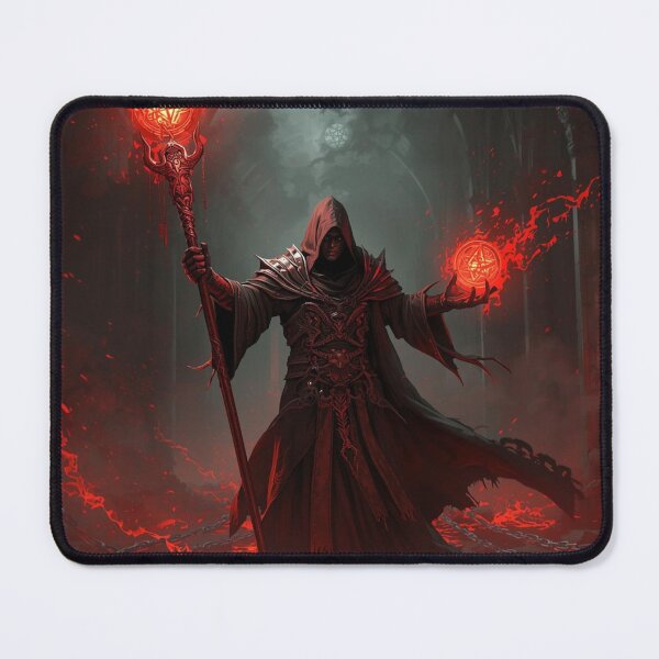 Item preview, Warlock of the Damned – Dark Fantasy Pact Magic Art designed and sold by Ferdopalec.