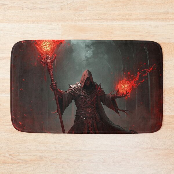 Item preview, Warlock of the Damned – Dark Fantasy Pact Magic Art designed and sold by Ferdopalec.