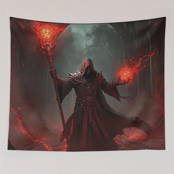 Item preview, Warlock of the Damned – Dark Fantasy Pact Magic Art designed and sold by Ferdopalec.