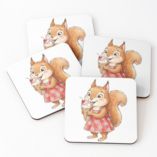 Item preview, Cherry Aesthetic: Strawberry Sundress Squirrel designed and sold by bapupa.