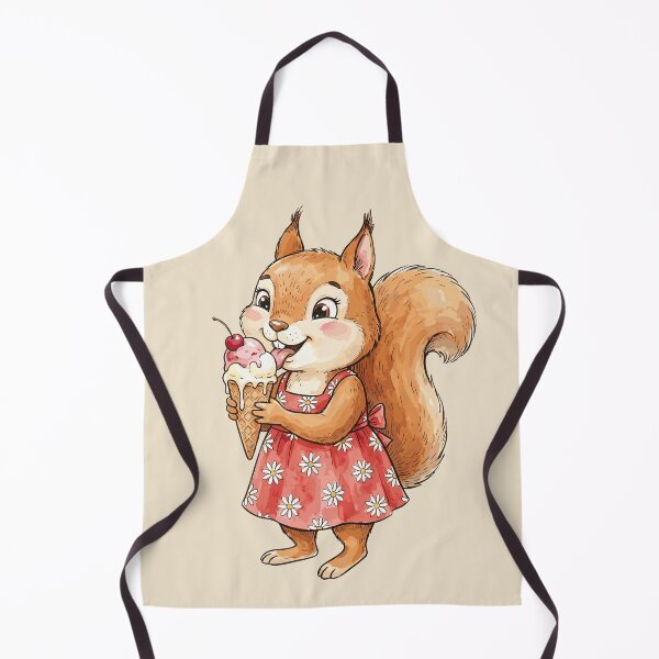 Item preview, Cherry Aesthetic: Strawberry Sundress Squirrel designed and sold by bapupa.