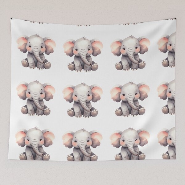 Item preview, Adorable Elephant Calf Art designed and sold by GrumpySableye.