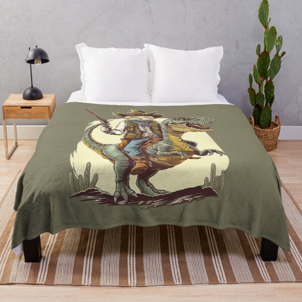Item preview, Cat Cowboy Riding Dinosaur T Rex designed and sold by Wild-Co.