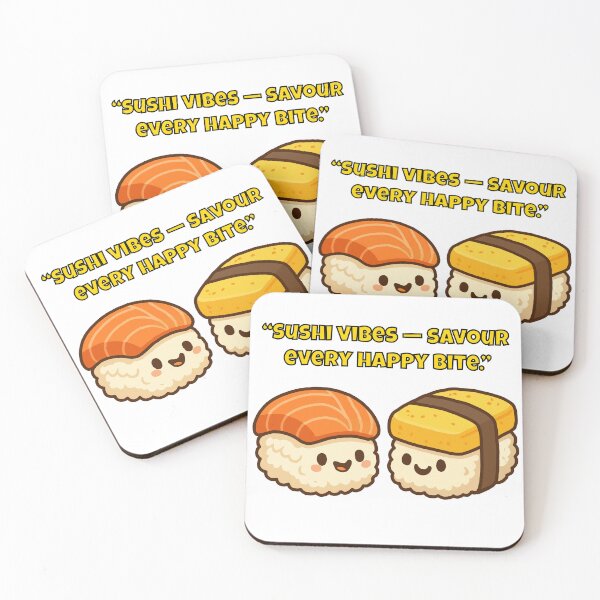 Item preview, Sushi Vibes — Savour Every Happy Bite designed and sold by Latitude 1°N.