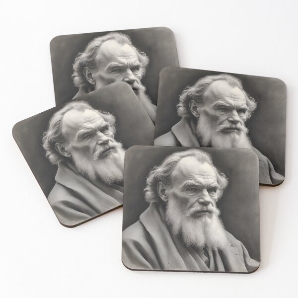 Item preview, Leo Tolstoy designed and sold by WorldofCharcoal.