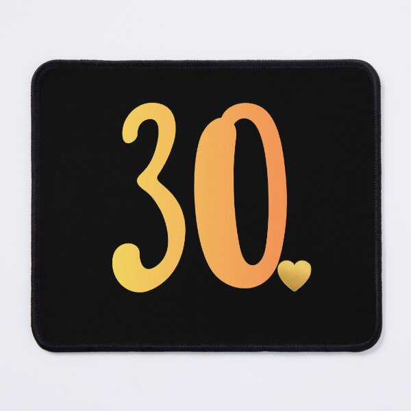 Item preview, 30th Birthday Minimal Gold Heart Celebration Design designed and sold by tarzbol.