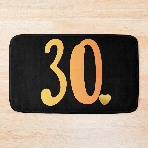 Item preview, 30th Birthday Minimal Gold Heart Celebration Design designed and sold by tarzbol.