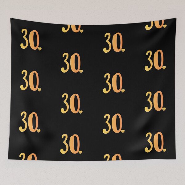 Item preview, 30th Birthday Minimal Gold Heart Celebration Design designed and sold by tarzbol.