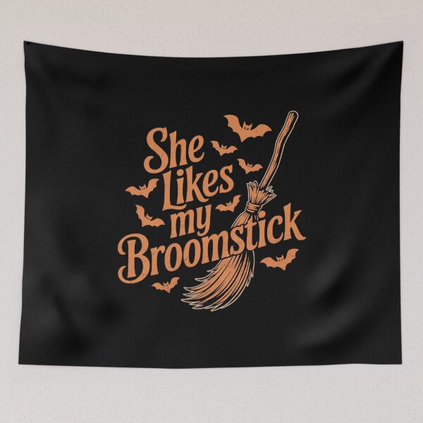 Item preview, Womens He Likes My Pumpkins She Likes My Broomstick Halloween designed and sold by RuthGAArt.