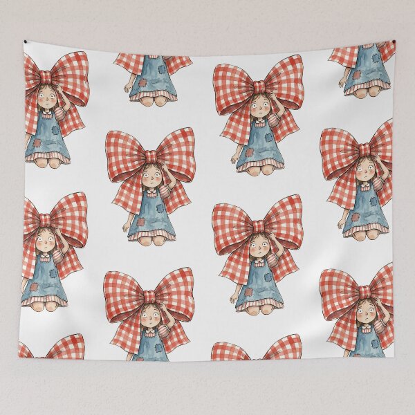 Item preview, Cherry Girl Aesthetic: The Gigantic Gingham Bow designed and sold by bapupa.