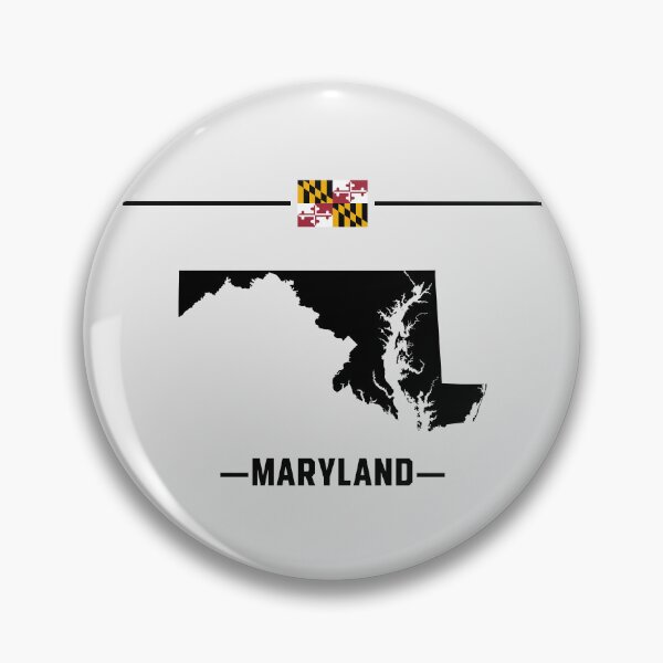 Item preview, Maryland Pride, Minimalist State Map & Heritage Flag designed and sold by mashmosh.