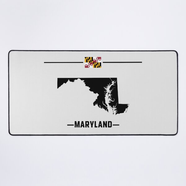 Item preview, Maryland Pride, Minimalist State Map & Heritage Flag designed and sold by mashmosh.