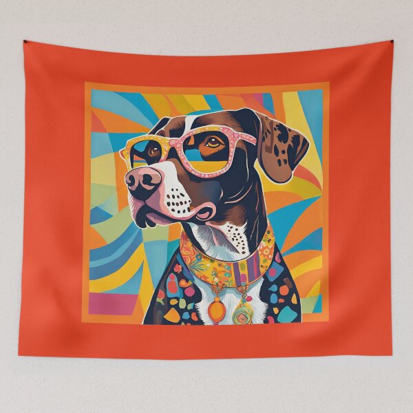 Item preview, Cool GSP in Sunglasses – Colorful Matisse-Style German Shorthaired Pointer Art designed and sold by Kmcantley.