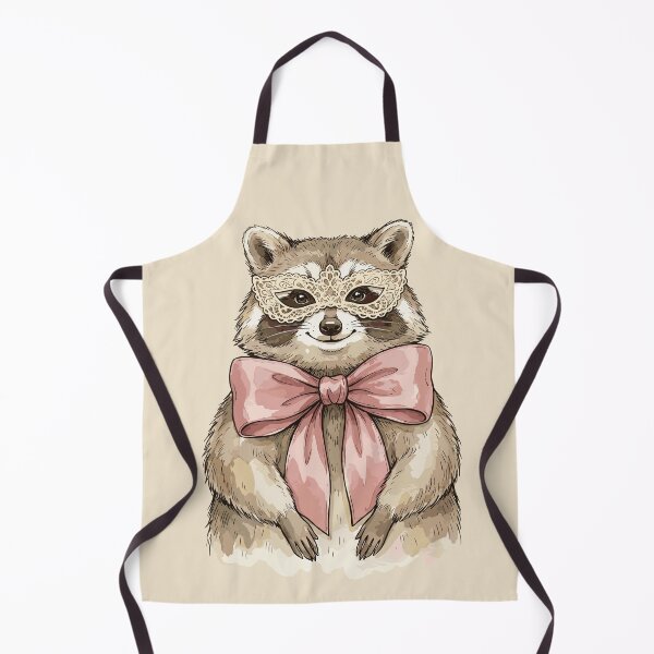 Item preview, Cute Coquette: Ribbon Raccoon Ruffle designed and sold by bapupa.