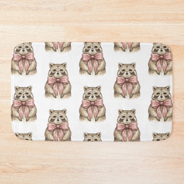 Item preview, Cute Coquette: Ribbon Raccoon Ruffle designed and sold by bapupa.