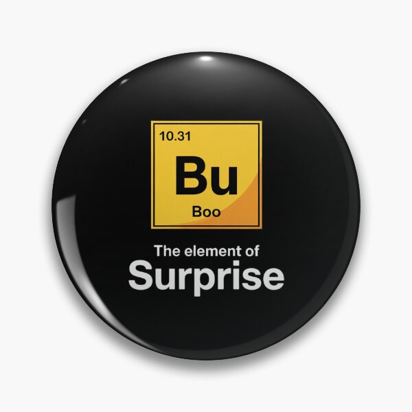 Item preview, Bu Boo The Element of Surprise Periodic Table Halloween  designed and sold by RoyTill0Art.
