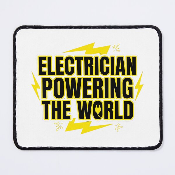 Item preview, Electrician Powering the World – Skilled Trade Design designed and sold by DreamyDesigns17.
