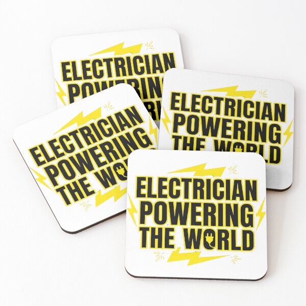 Item preview, Electrician Powering the World – Skilled Trade Design designed and sold by DreamyDesigns17.