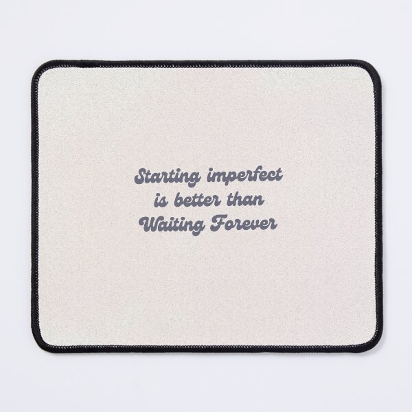 Item preview, Begin Imperfectly – Minimal Motivational Quote designed and sold by TracedBySun.
