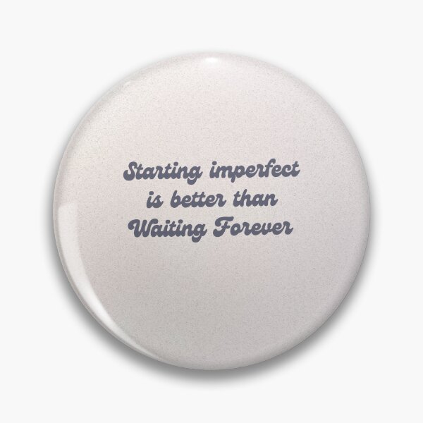Item preview, Begin Imperfectly – Minimal Motivational Quote designed and sold by TracedBySun.