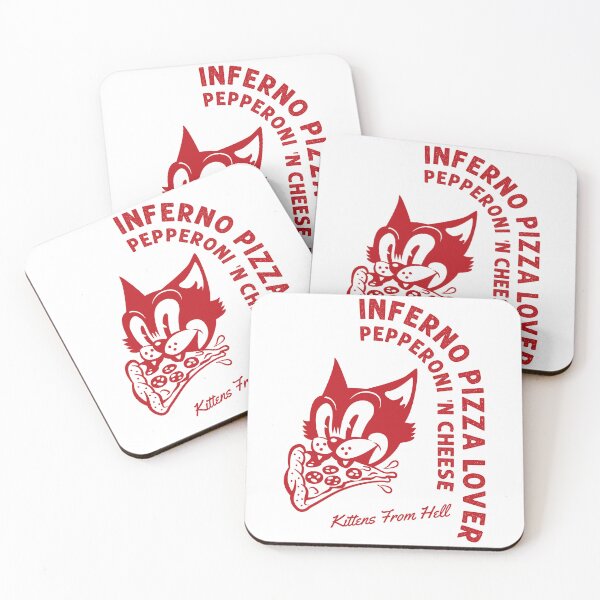 Artikelvorschau, INFERNO PIZZA LOVER - ROT - Kätzchen aus der Hölle entworfen und verkauft von PuckShop.