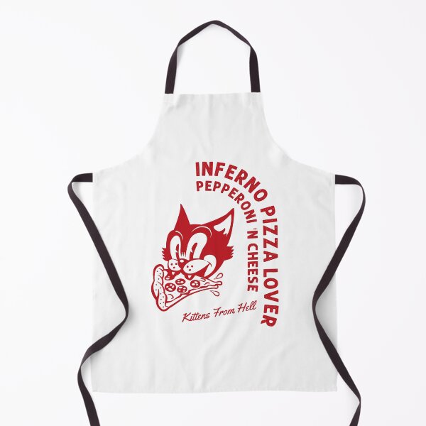 Item preview, INFERNO PIZZA LOVER - RED - Kittens from Hell designed and sold by PuckShop.