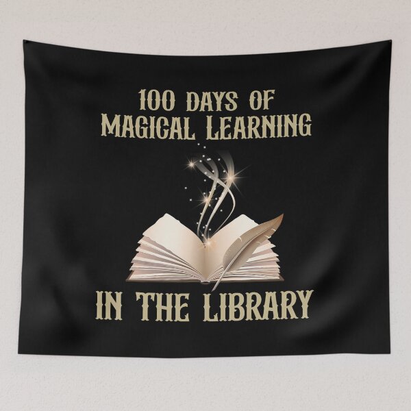 Item preview, 100 Days Of Magical Learning In The Library designed and sold by gdmbgttepbl32.