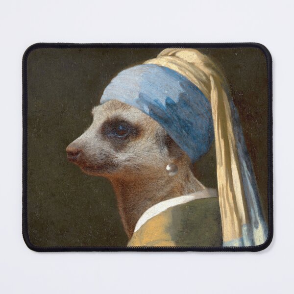 Item preview, Vermeerkat - The Meerkat With A Pearl Earring designed and sold by letitrip.