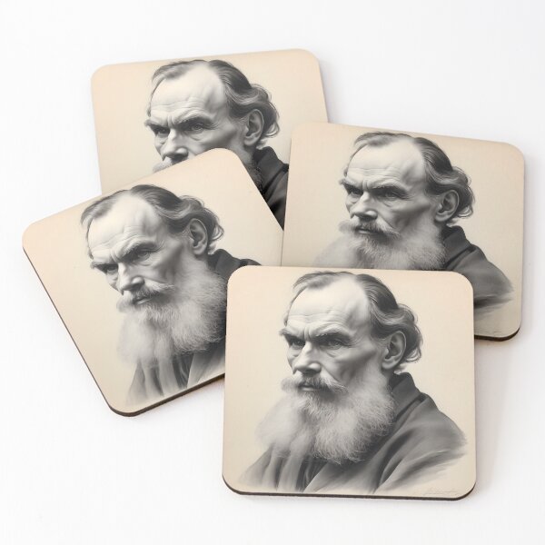 Item preview, Leo Tolstoy designed and sold by WorldofCharcoal.