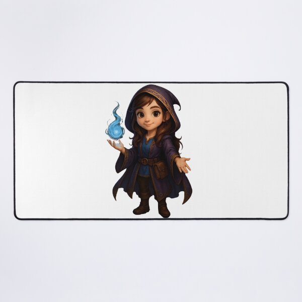 Item preview, Cute Fantasy Wizard Girl – Magical Sorceress Character Illustration designed and sold by shikuldo7.