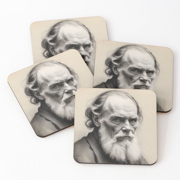 Item preview, Leo Tolstoy designed and sold by WorldofCharcoal.