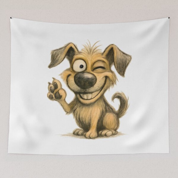 Item preview, Funny Winking Dog designed and sold by Yomere.