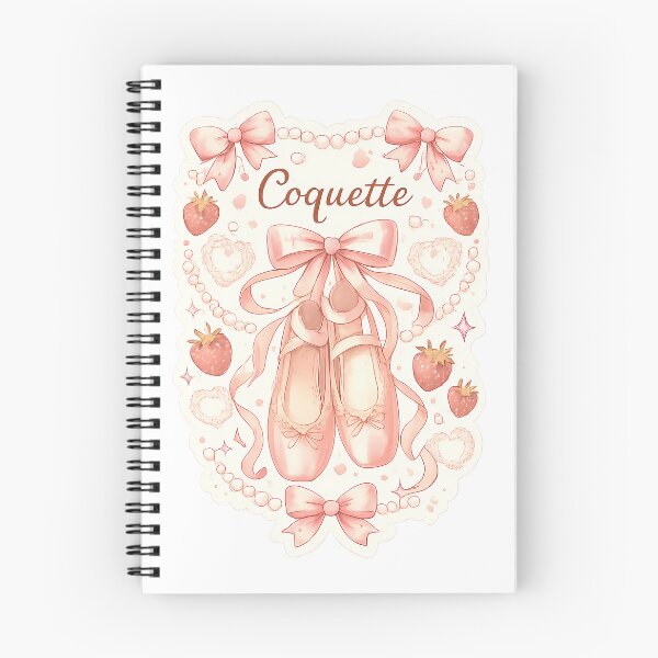 Item preview, Coquette – Balletcore Rose, Ribbons & Strawberries (Aesthetic Girly Sticker) designed and sold by InkMalinois.