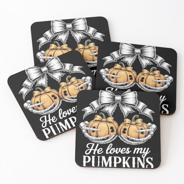 Item preview, Womens He Loves My Pumpkins I Like His Broomstick Couples Halloween  designed and sold by RuthGAArt.