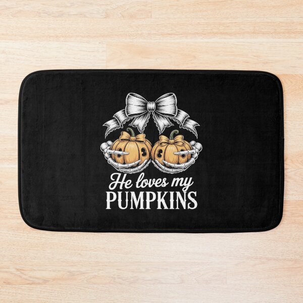 Item preview, Womens He Loves My Pumpkins I Like His Broomstick Couples Halloween  designed and sold by RuthGAArt.