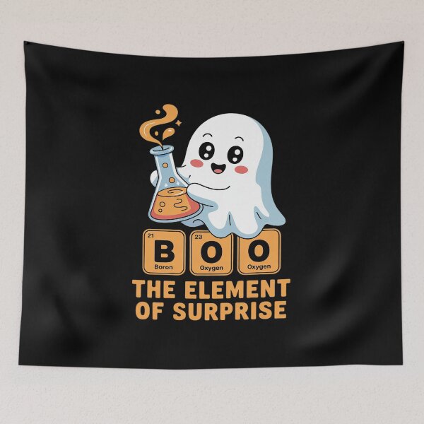 Item preview, Chemistry Boo The Element Of Surprise Cute Chemist Halloween 6  designed and sold by RoyTill0Art.