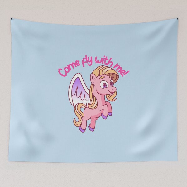 Item preview, COME FLY WITH ME! PONY Pink designed and sold by JusTiceT-shirts.