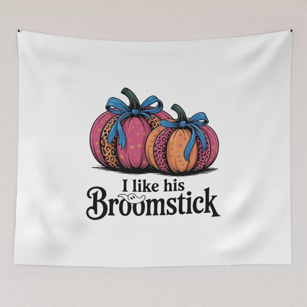 Item preview, Womens I Like His Broomstick He Love My Pumpkins Couples Halloween designed and sold by RuthGAArt.