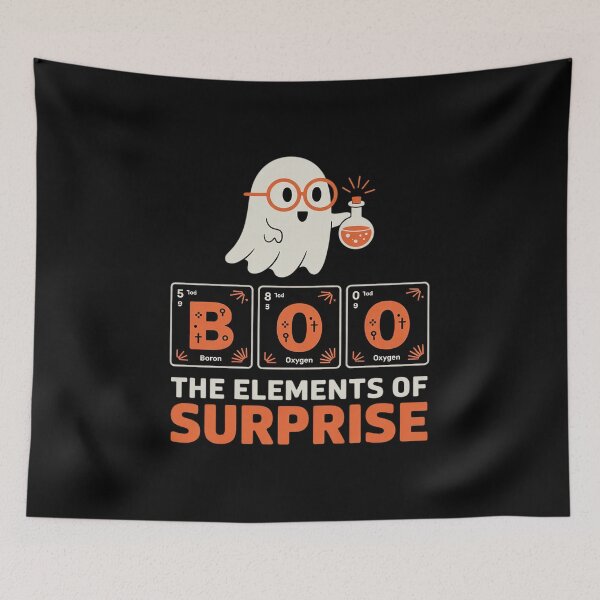 Item preview, Chemistry Boo The Element Of Surprise Cute Chemist Halloween 8  designed and sold by RoyTill0Art.