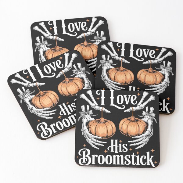Item preview, Womens I Love His Broomstick He Likes My Pumpkins Halloween Couples designed and sold by RuthGAArt.