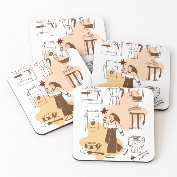 Item preview, Coffee Club-distressed Coffee Poster Wall art and Stricker designed and sold by taika tori.