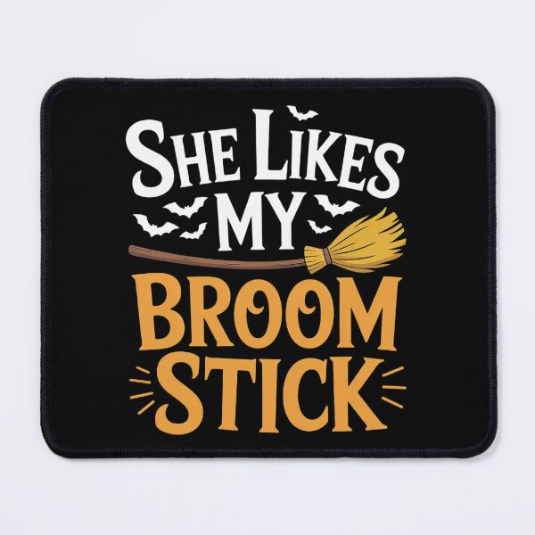 Item preview, Womens Mens She Likes My Broomstick He Likes My Pumpkins designed and sold by RuthGAArt.
