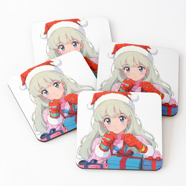 Item preview, Retro Anime Girl Christmas Winter Holiday Aesthetic Art designed and sold by RadiantGraphics.