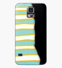 Unusual Desigual Black Lines Yellow and Turquoise Case/Skin for Samsung Galaxy