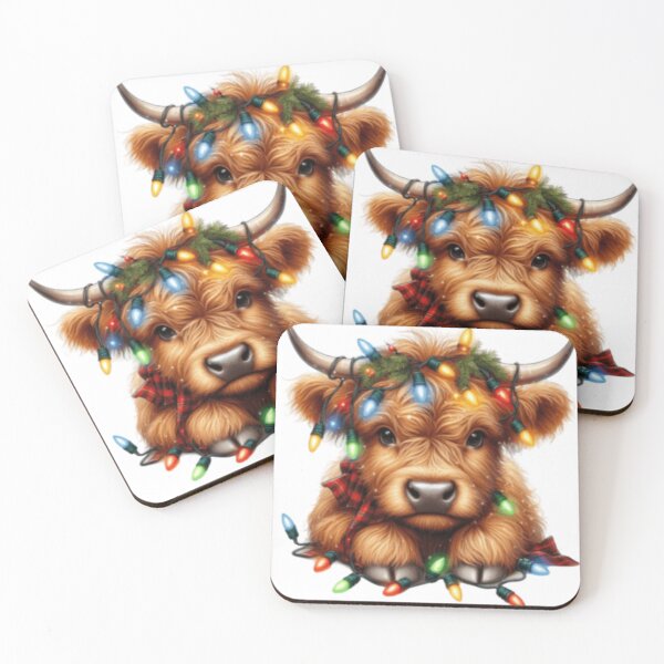 Item preview, Christmas cow with lights designed and sold by szydelkowanika.
