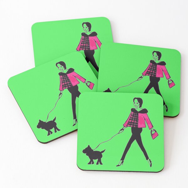 Item preview, Inspiring Girl Walking Her Dog designed and sold by GirlWalksDog.